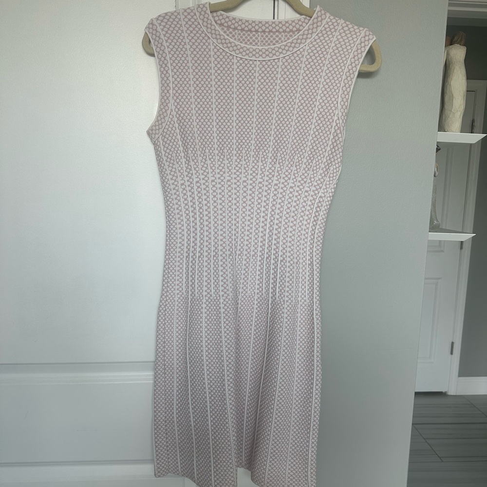 Alaia Knit Dress in blush pink